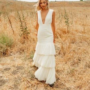 Fame and Partners X David's Bridal Georgette Dress Size 2